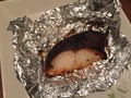 銀鱈です。アルミホイルに乗せてトースターで焼きました