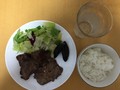 ビールを我慢してご飯でいただきました。