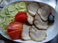 野菜を添えて