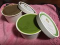 アイスクリームの色の濃さ！