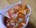 具がたっぷりトマトのスープ