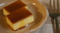 カラメルソースをかけたところです。