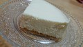 すっごくふわふわのレアチーズケーキです。
