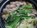たっぷりのもつの量！グツグツ・・・おいしそう(^^♪