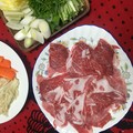 解凍後のお肉。赤身がきれい