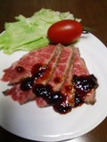 ソースをかけてみました