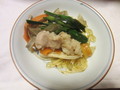 スープとコプチャンの旨味で野菜も美味しい