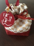 落ち着いた色合いのオシャレな巾着袋♪