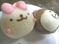 蒸し上がったウサ＆おさるちゃん