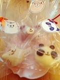 包装時。タグの裏に原材料が書いてあります