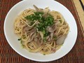残ったスープで簡単パスタ