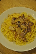 さっそくパスタに♪すっごくおいしくできました☆