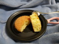 レンチンしたあとです！ふわふわの生地とバターの香りがたまりません♪